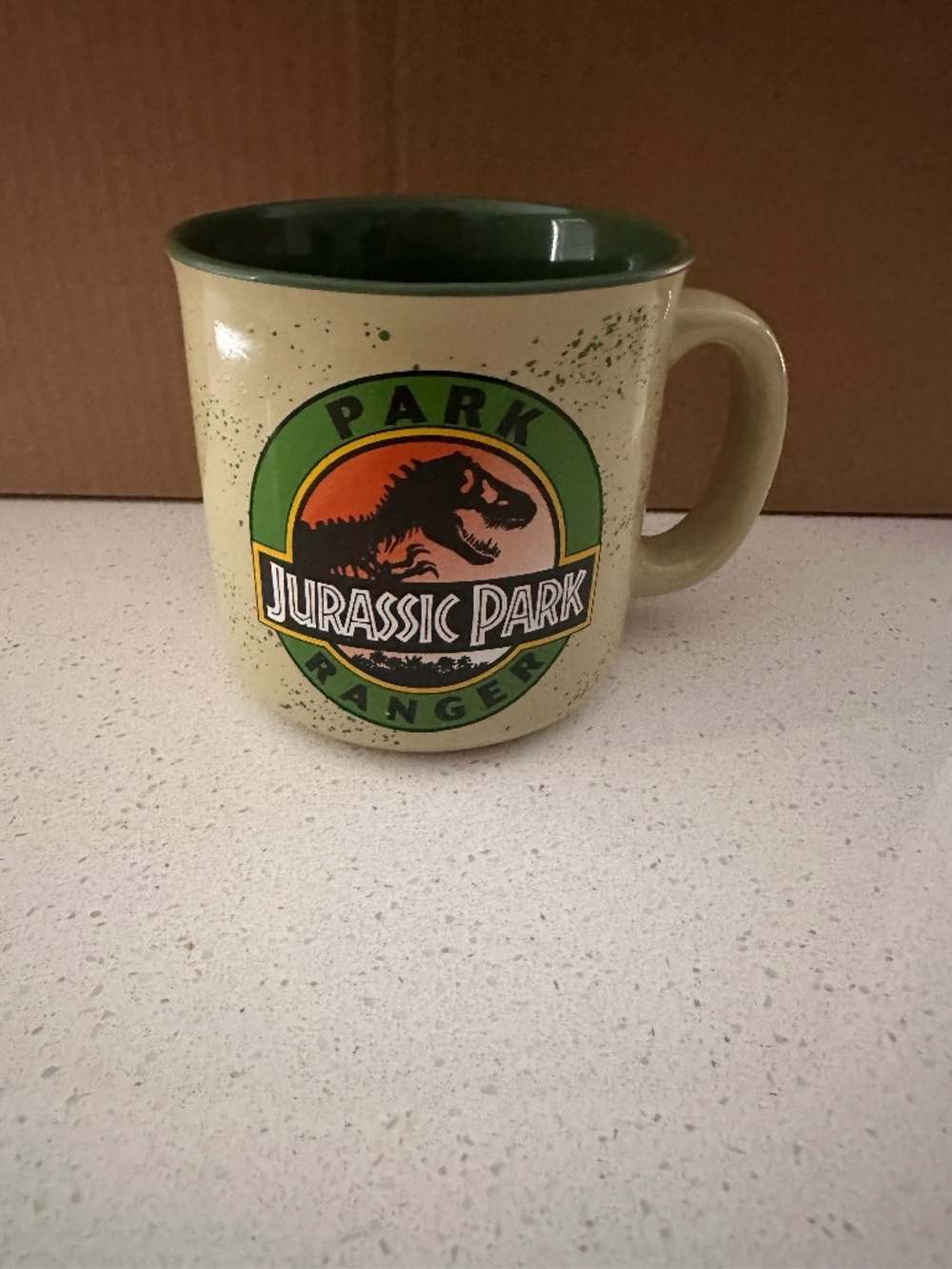 Jurassic Park Park Ranger 20 oz. Green Ceramic Mug